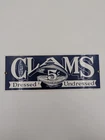 Vintage Ande Rooney CLAMS 5 CENTS DRESSED & UNDRESSED Porcelain Metal Sign