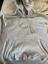 Champion Reverse Weave Hoodie L Grey Vintage