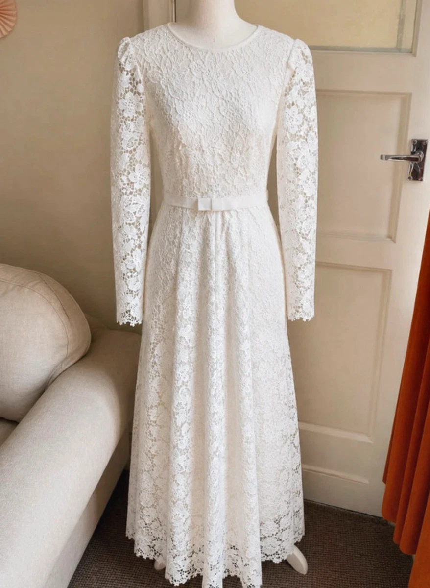 lk bennett white lace dress LK Bennett Has Just Launched A Perfectly Elegant Bridal Collection