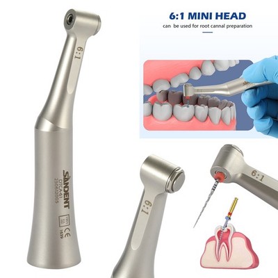 SANDENT Dental Endo 6:1 Contra Angle Endodontic Handstück Fit E type Motor