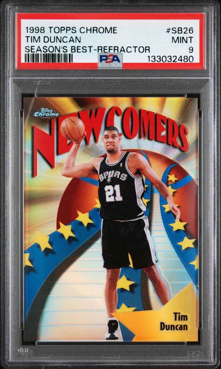 Topps Tim Duncan 9 Graded Basketball Sports Trading Cards