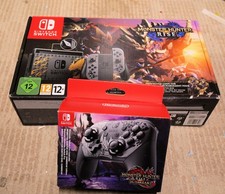 Nintendo Switch Monster Hunter rise Console Pro Controller Bundle