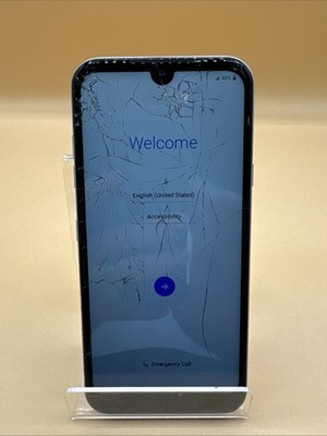 LG Aristo 5 Smartphone - 32 GB - Silver - Cracked Screen - Works - Freshly Reset