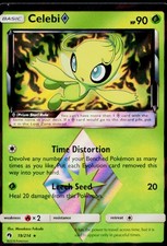 Celebi ◇ 19/214 Rare Prism Star Lost Thunder Pokemon Near Mint