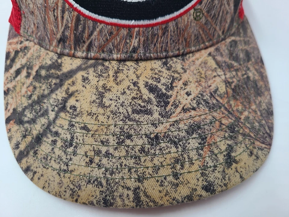 University of Georgia Bulldogs Camuflada Malla Camionero Snapback Gorra Gorra NCAA Marrón Rojo Foto 3 de 4