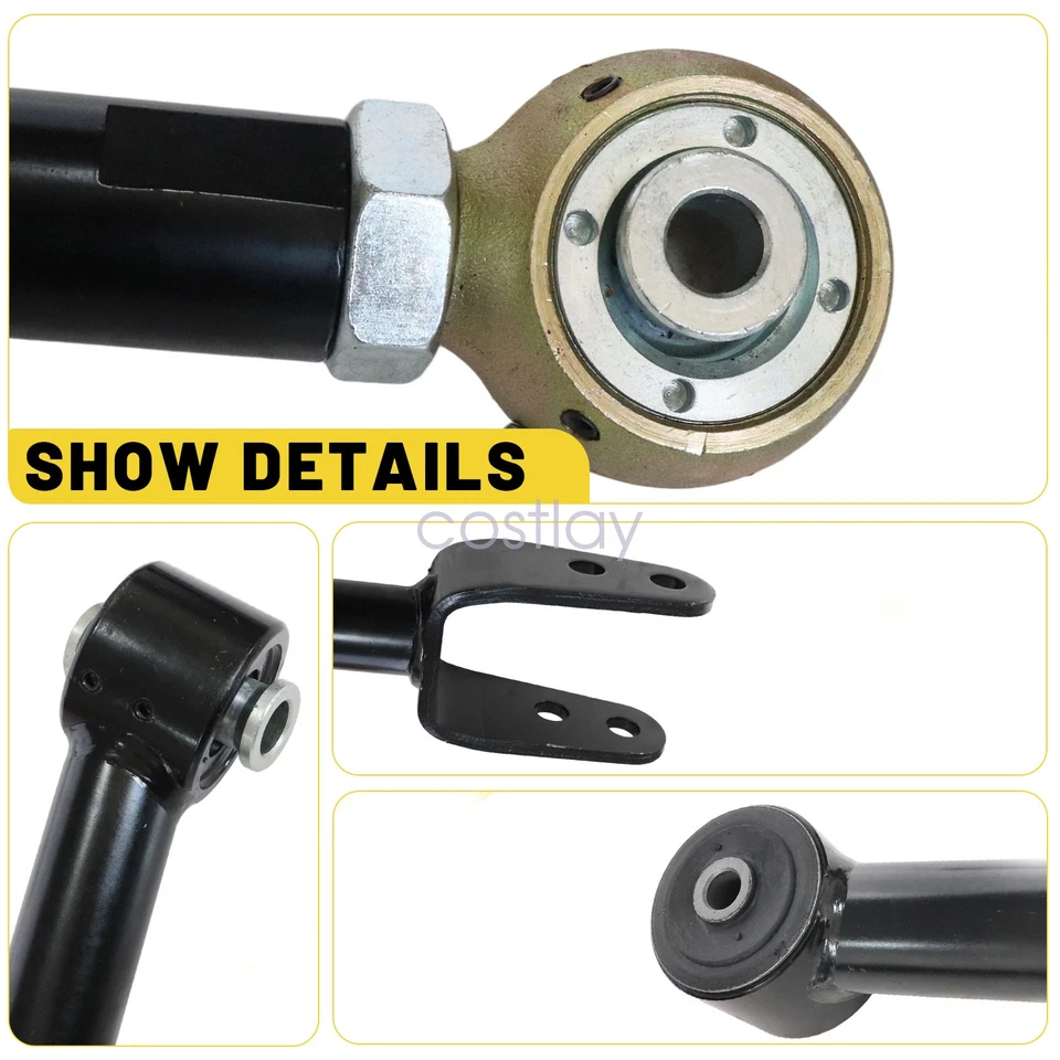 Brazos de control ajustables delanteros traseros elevación 0-6" para Jeep Wrangler JK 2007-2018 Foto 3 de 4