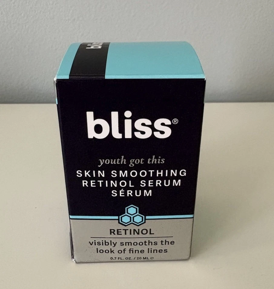 bliss Youth Got This Skin Smoothing Retinol Serum 0.7 fl oz 20 ML New!