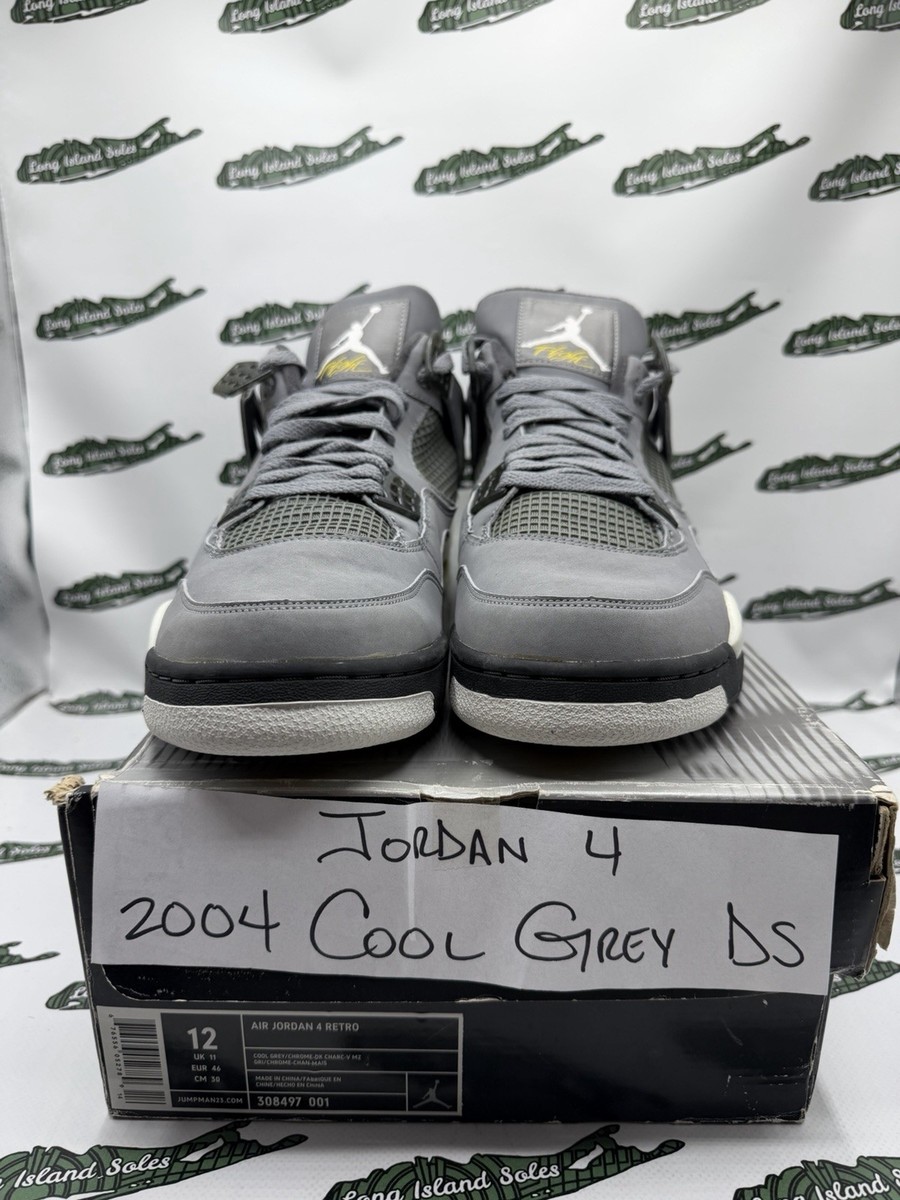Size 12 - Air Jordan 4 Retro 2004 Cool Grey for sale online | eBay