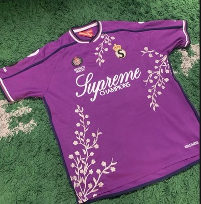 Supreme Floral Soccer Jersey Purple - LARGE - Ready To Ship! | eBay UK