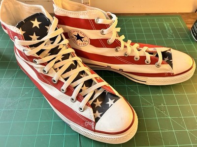 ConverseChuckTaylorAll StarStars Bars American Flag High Top Men 11.5 X8437 VNDS