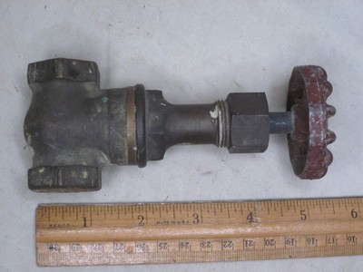 vintage 1/2 CRANE 150 turn valve plumbing water pipe gate valve control