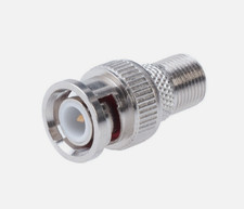 ONE - BNC Male to F-Type Female Coaxial Cable Adapter Converter Connector