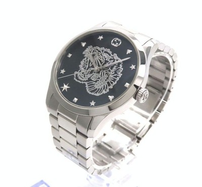 Gucci Tiger ' Watch' G Timeless Black Men's Good Condition ,19987