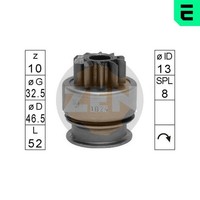 Freilaufgetriebe Starter Era ZN1024 FüR Hyundai Mitsubishi Kia CitroËN A1 Starex