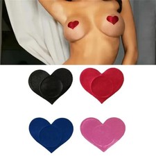 4 Colors 5 Pair Heart Shape Adhesive Nipple Covers Breast Petals Bra Accessories