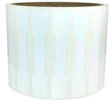 Blank Tamper Evident Labels 0.5 x 2.75 Inch 500 Total Tamper Stickers - Tampe...