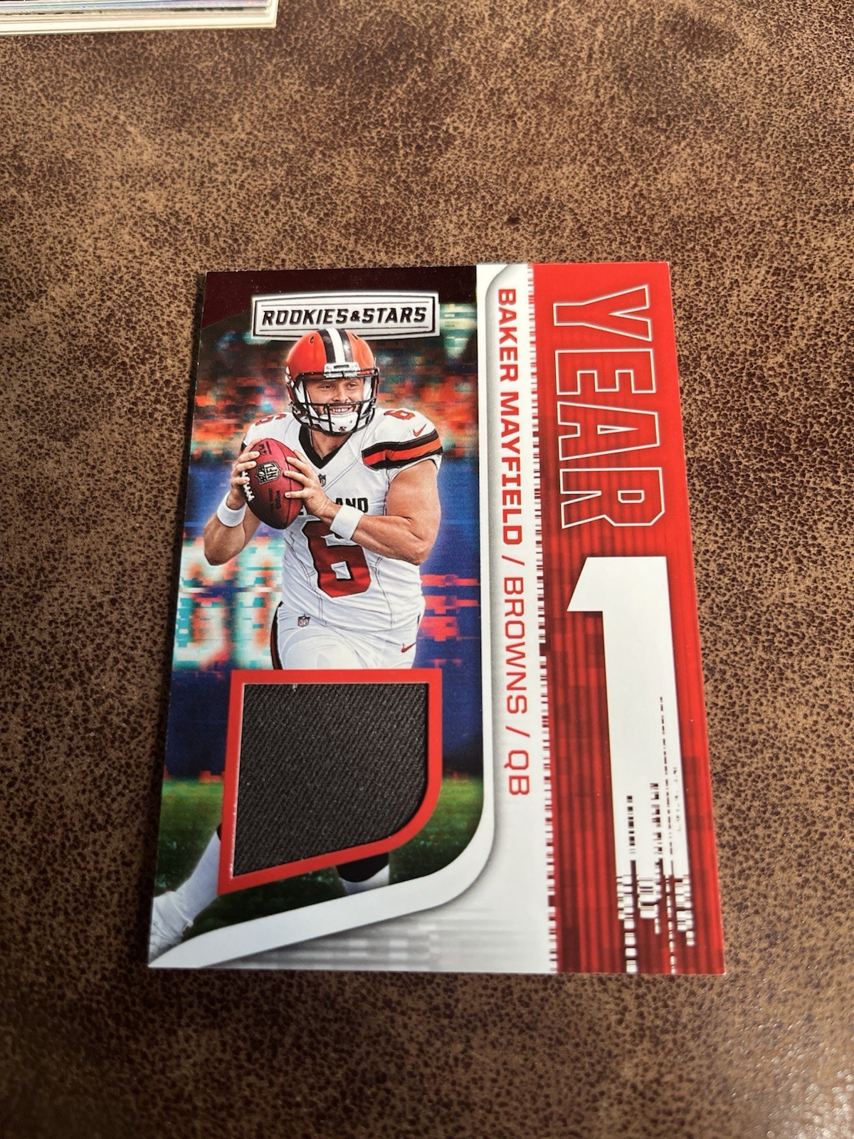 Baker Mayfield Panini Rookies & Stars Year 1 Relics #YO1 Premium 1/1