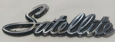 Vtg Satellite Plymouth Car Vehicle Emblem Badge Script Nameplate Vtg Satellite Plymouth Car Vehicle Emblem Badge Script Nameplate