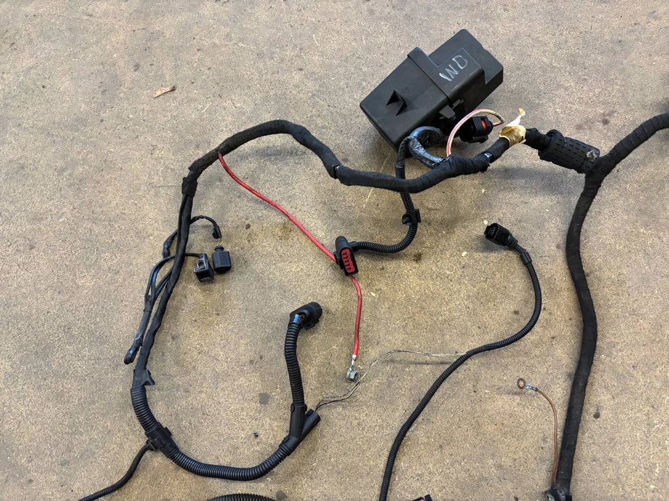 GENUINE Engine Wiring Harness 2pc AUDI A3 8L 1.8T AUQ Wiring Loom Engine Quattro - Image 3 of 4