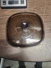 Pyrex Vision Amber A9C Glass Replacement Lid  Square Casserole 8’’ Inner 9’’oute