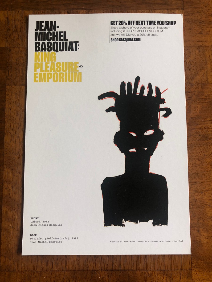 Jean-Michel Basquiat Cabeza & Untitled PROMO SMALL Double Sided