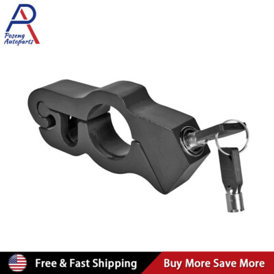 Motorcycle Handlebar Lock Anti-Theft Grip Throttle Security Bike Scooter ATV