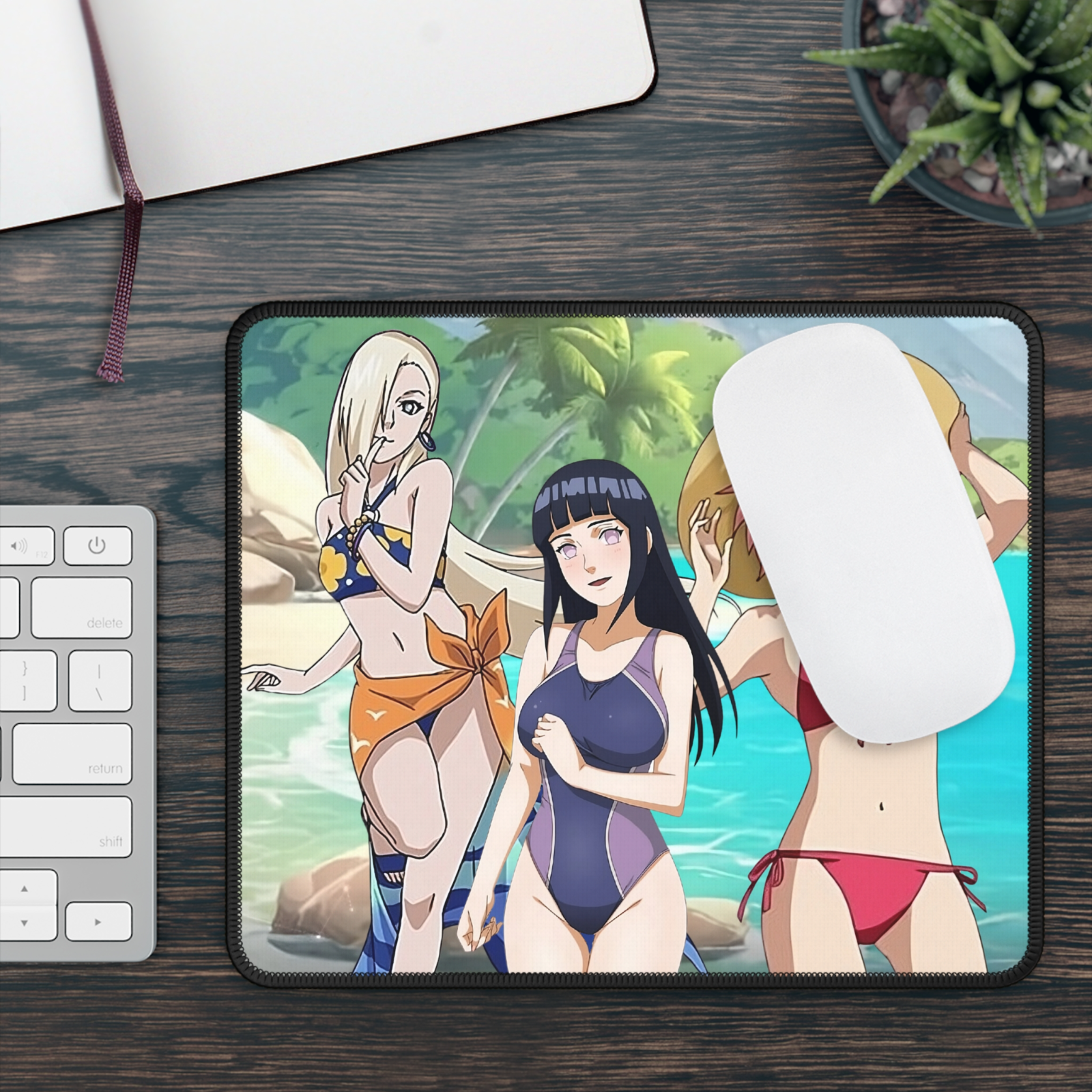 Mouse Pad Ergonomico Hinata Kawaii Fofa Naruto