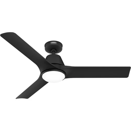 Hunter 52 inch Aeronaut Wi-Fi, ENERGY STAR® Matte Black Damp Rated Ceiling Fan - Picture 18 of 18