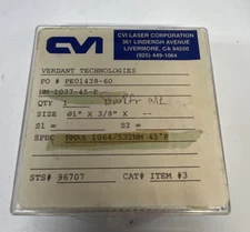 CVI Laser Corporation Laser Optics RMAX  1064 /532NM  New