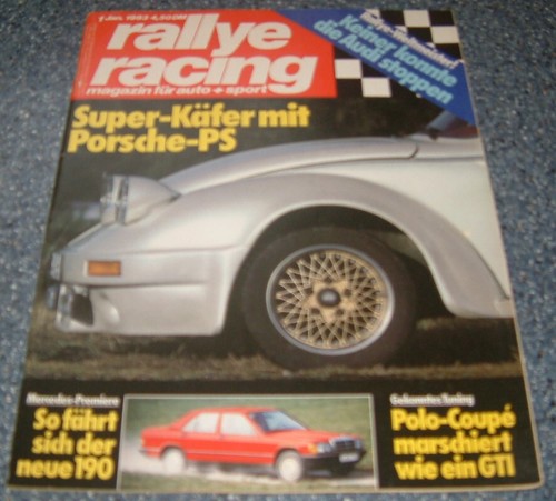 Rallye Racing 1/1983 VW Polo GT, Zender Mercedes 500 SE, VW Käfer Porsche Motor