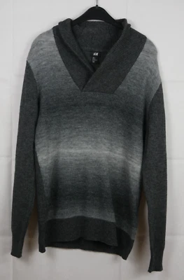 Damen TRAUMHAFTER Pullover Grau-Anthrazit Töne mit WOLLE Größe 40/42 WIE NEU! - Bild 1 von 4