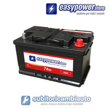 BATTERIA 74AH 680A DI SPUNTO L3B DX EASYPOWER 278 X 175 X 190 positivo destro