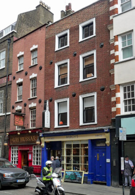 PHOTO  LONDON 3 GREEK STREET BUILT C1744 BY JOSEPH PEARCE A BRICKLAYER WHO DABBL
