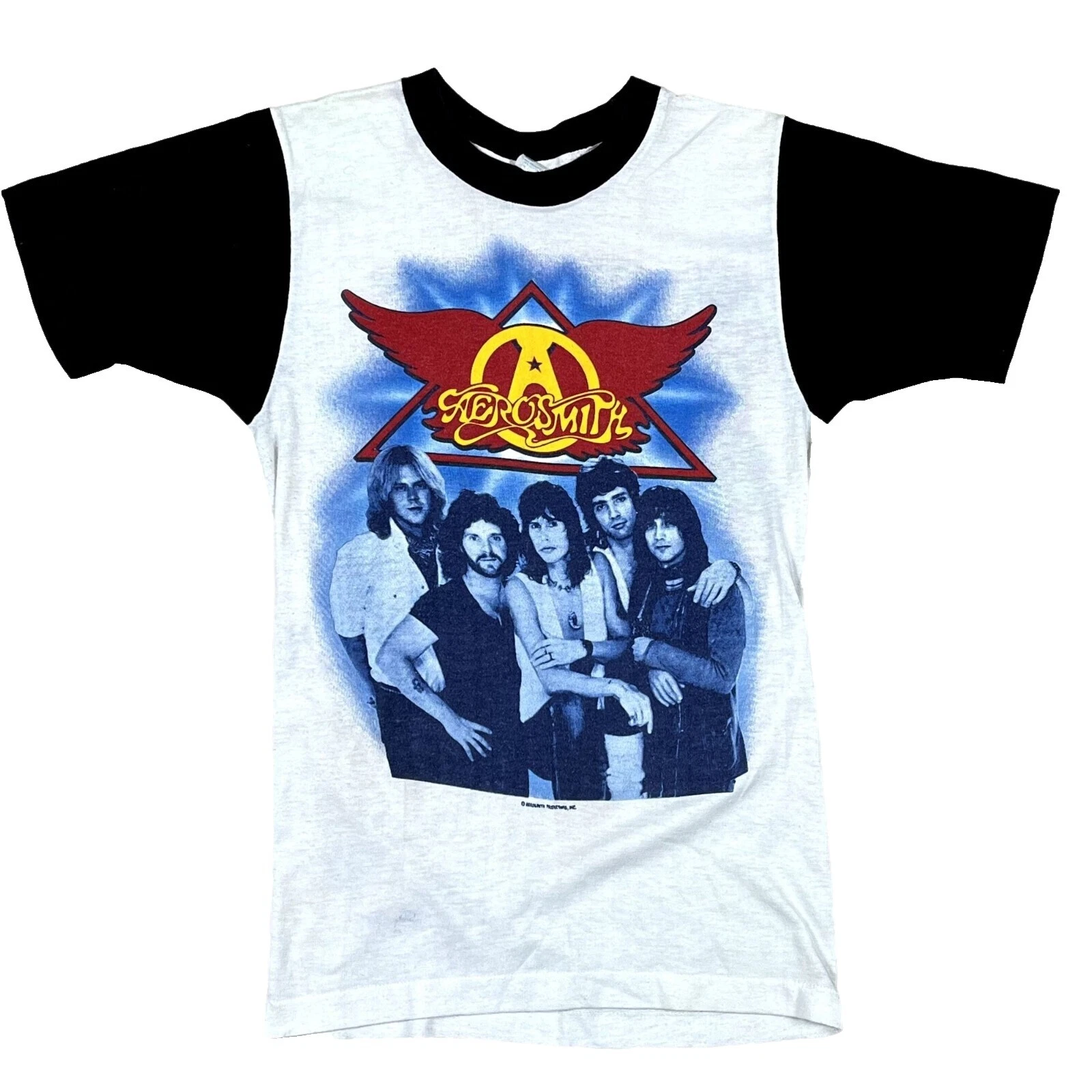 Glam Rock Branco Camisetas Vintage década de 1980 para Homens