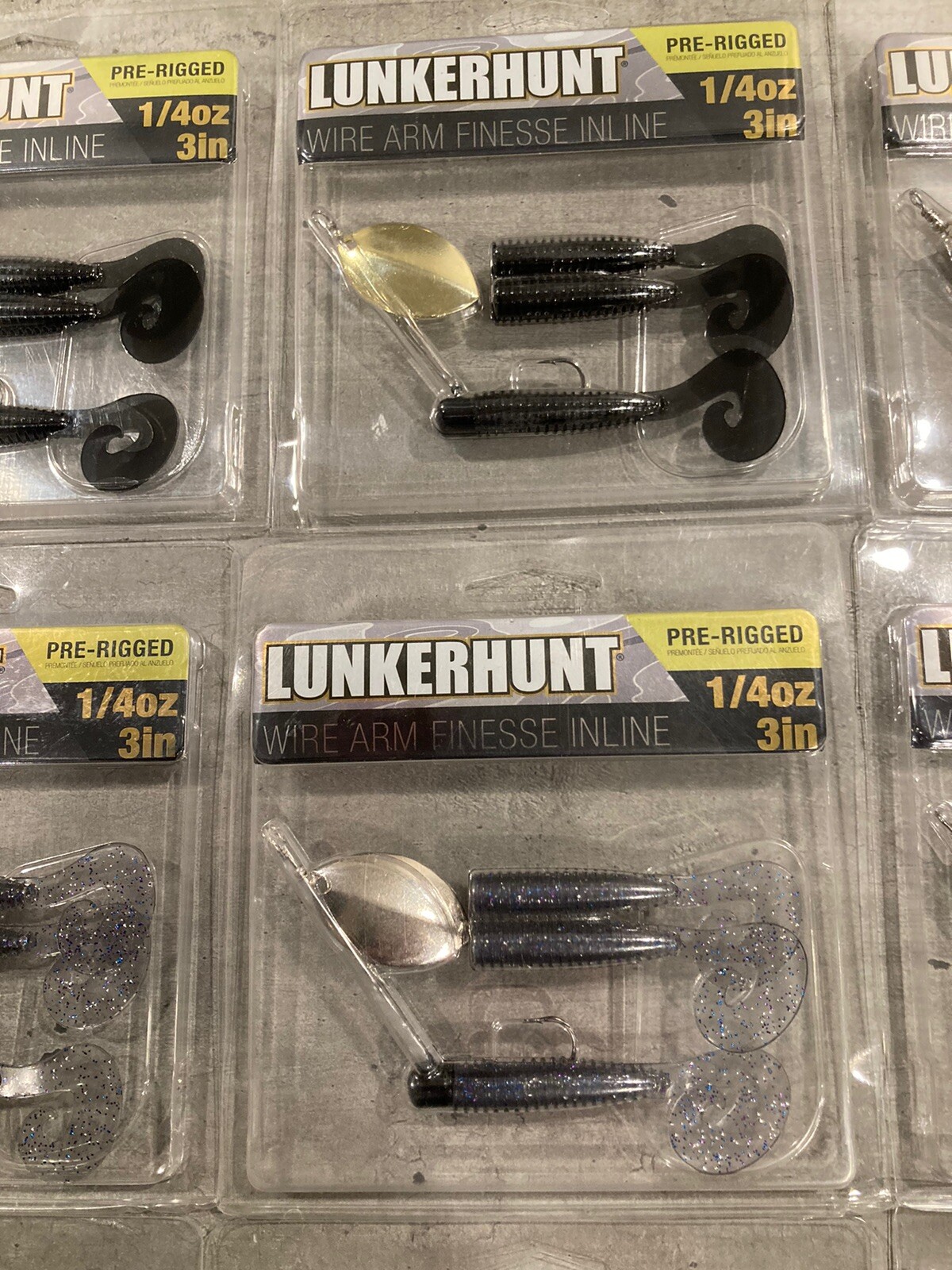 30 Packs Lunkerhunt Pre-Rigged Finesse Spinners and Finesse Worms - 1/4 Oz Size - Image 5