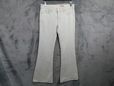 Anthropologie Pilcro Jeans Womens 27 Blue Flare Mid Rise Denim Stretch Boho