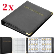 2x 480 Pocket World Coins Storage Book Capacity Folder Collection Holder Album