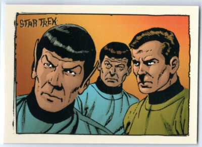 STAR TREK TOS ART & IMAGES GK13 COMIC BOOK ART INSERT SPOCK KIRK MCCOY ...