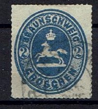 Altdeutschland Braunschweig MiNr 19 gestempelt einwandfrei