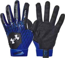 Under Armour Men's UA Clean Up Batting Gloves 1378764 BLACK / ROYAL