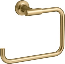Kohler K-14441-2MB Purist-Towel Ring, Vibrant Brushed Moderne Brass