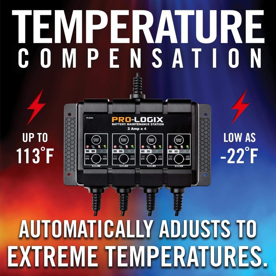 Clore Automotive PL4020, ProLogix 4Bank, 8Amp (2Amp Per Bank) Fully