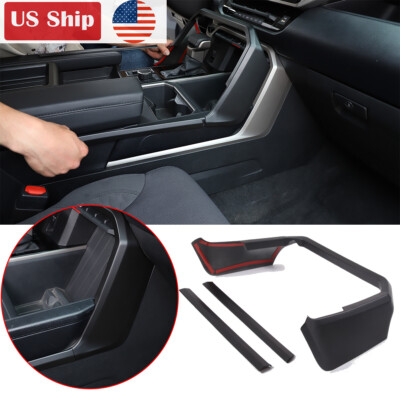 Matte Black ABS Center Console Frame Trim Cover For Tundra / Sequoia 2022-26 US