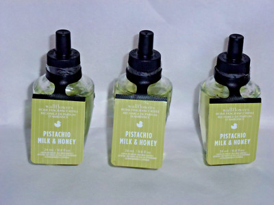 Bath & Body Works PISTACHIO MILK & HONEY  WALLFLOWER REFILLS X 3 - All 3 NEW !