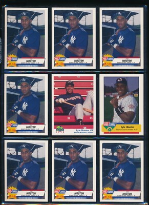 Lot (9) Lyle Mouton 1992 Classic #16 ProCards 1993 #2174 1994