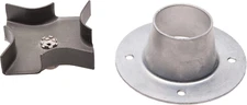 Moultrie Metal Spinner Plate & Funnel Kit | Powder-Coated Metal | 4 outlets