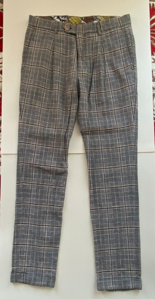 Manuel Ritz pleated pants men SZ 30x29 (waist 46 Italian size)