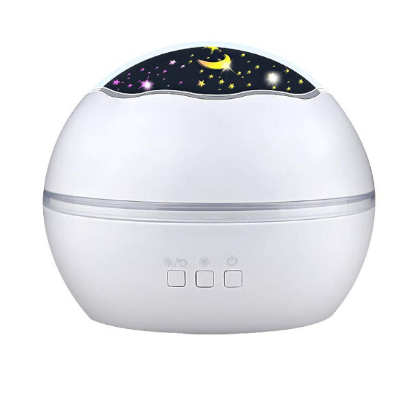 Star Projector Night Light with Ocean Cosmos Sky LED Lamp in White