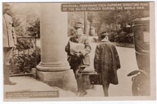 WWI RPPC Marshal Ferdinand Foch Supreme Commander Original Real Photo Postcard