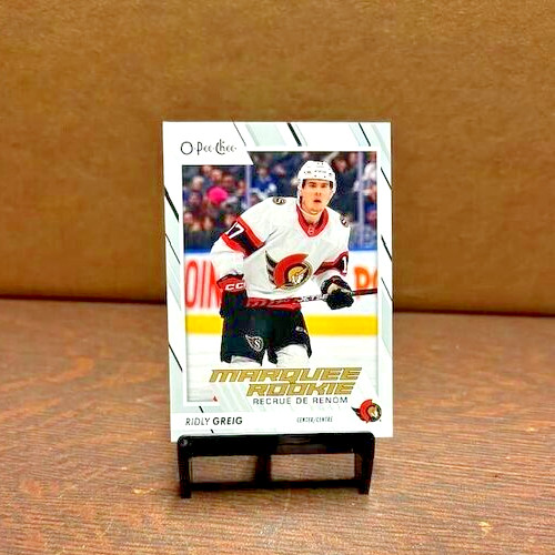 2023-24 O-Pee-Chee Hockey Ridly Greig #543 Marquee Rookie
